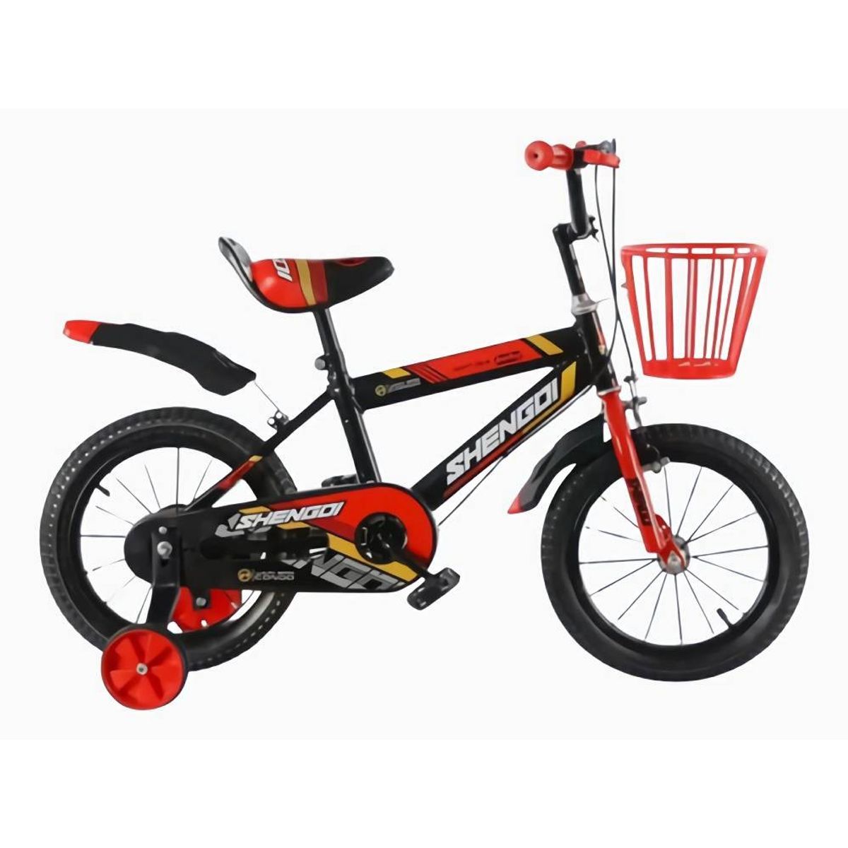 MUNDO MAGIA - Bicicleta Aro 16 Con Ruedas De Aprendizaje Para Niños Color Negro