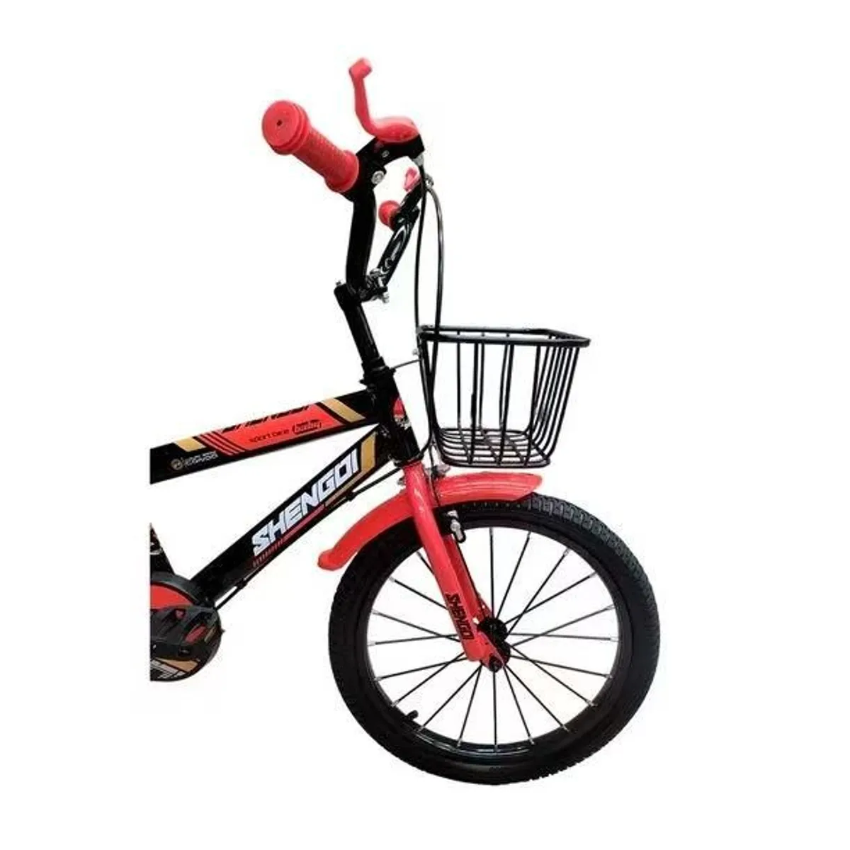 MUNDO MAGIA - Bicicleta Aro 16 Con Ruedas De Aprendizaje Para Niños Color Negro