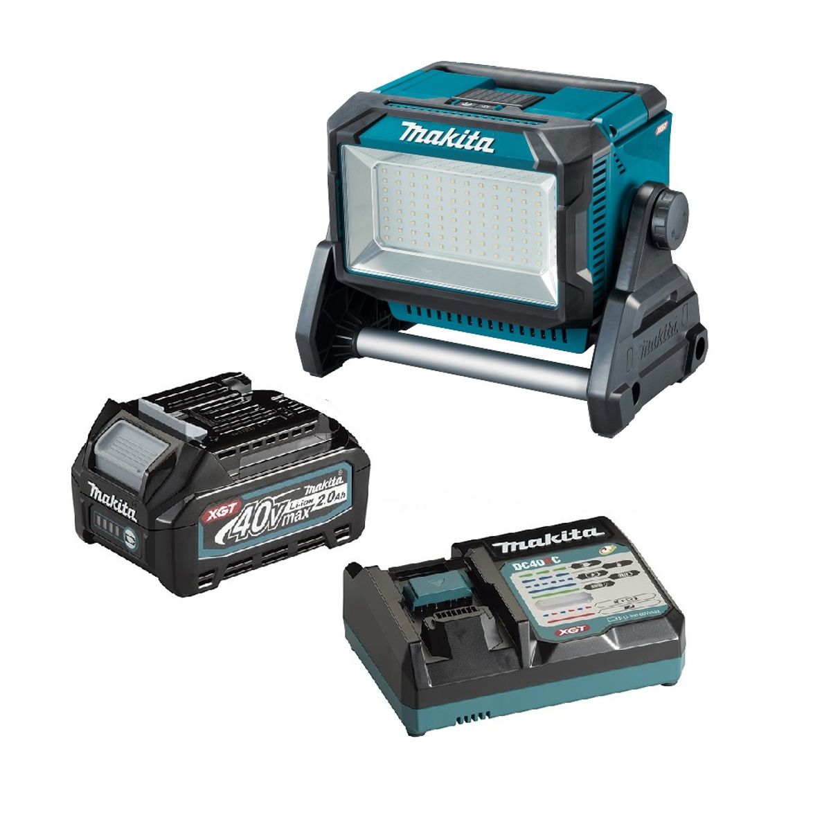 MAKITA - Foco LED 10.000 Lumen Inalámbrica 40v, 18v Makita ML009GX (2Ah)