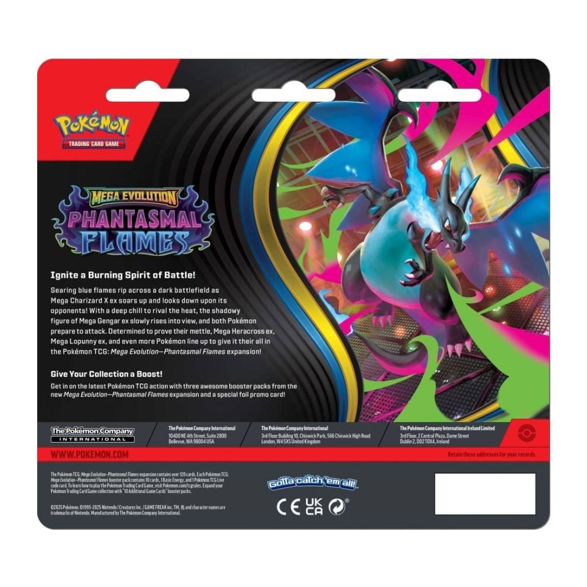 POKEMON - Pokemon Mega Evolution Phantasmal Flames 3-Pack Blister ESP