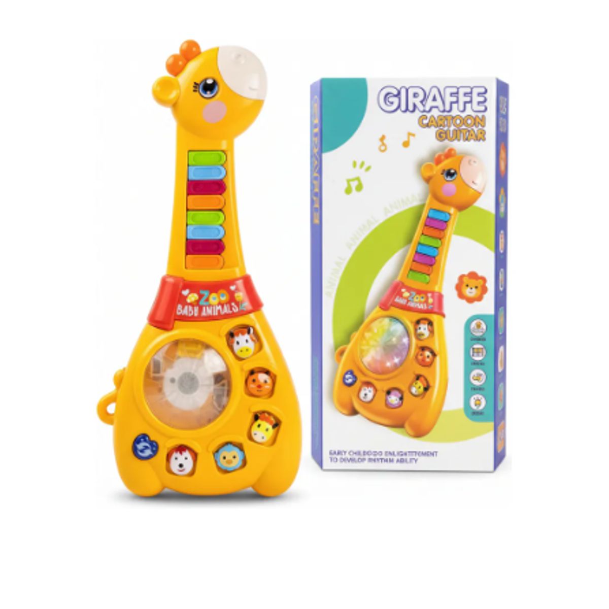 GENERICO - Jirafa Guitarra Bebé Juguete Musical Didáctico Luces Sonidos