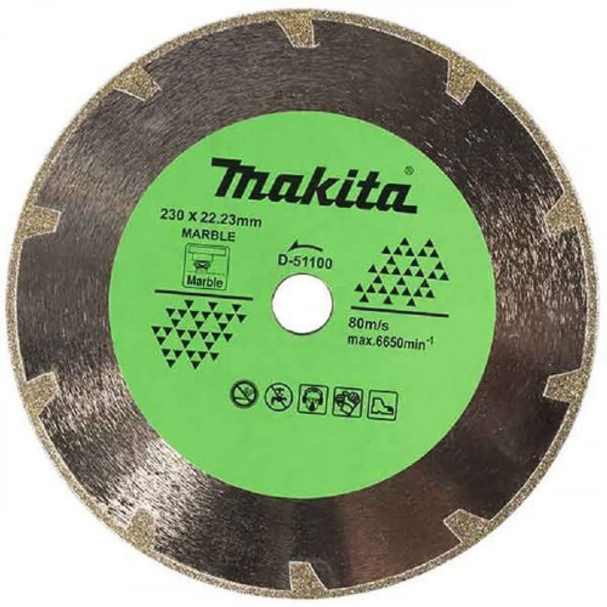MAKITA - Disco diamantado electrochapado 230x2223 mm mármol Makita D-51100