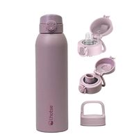 Botella Térmica Agua Acero Inox 3 Tapas HydroCore 1Lt - Rosa