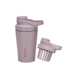 LHOTSE - Shaker Vaso Proteina Acero Inoxidable NutriCore 500ml - Rosa
