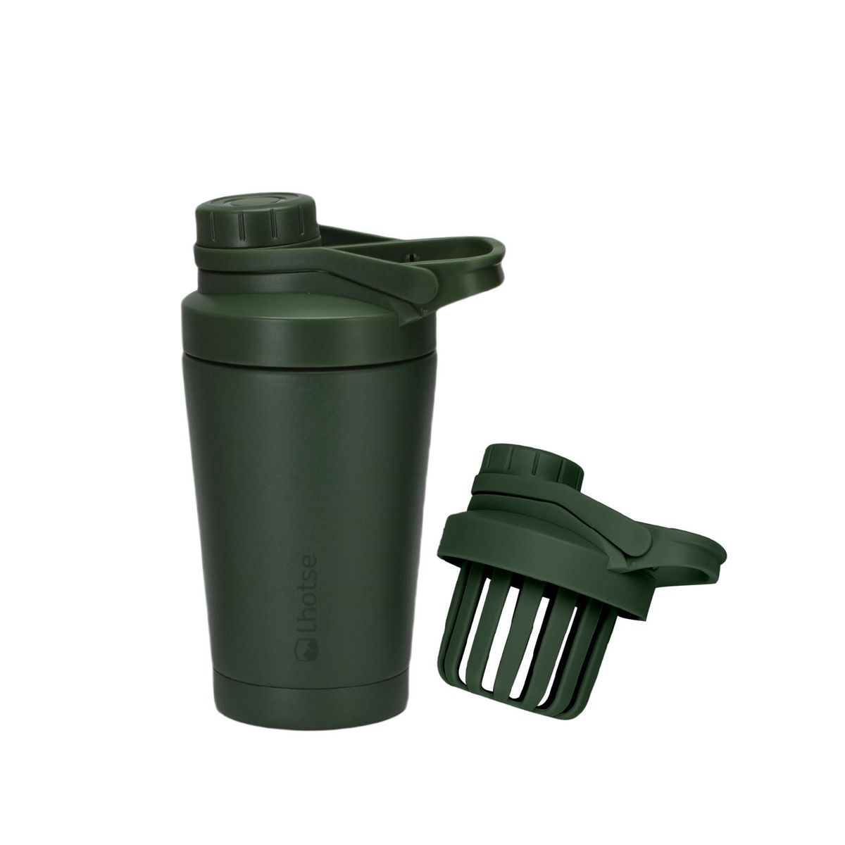 LHOTSE - Shaker Vaso Proteina Acero Inoxidable NutriCore 500ml Lhotse - Verde