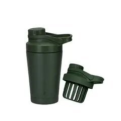 LHOTSE - Shaker Vaso Proteina Acero Inoxidable NutriCore 500ml - Verde