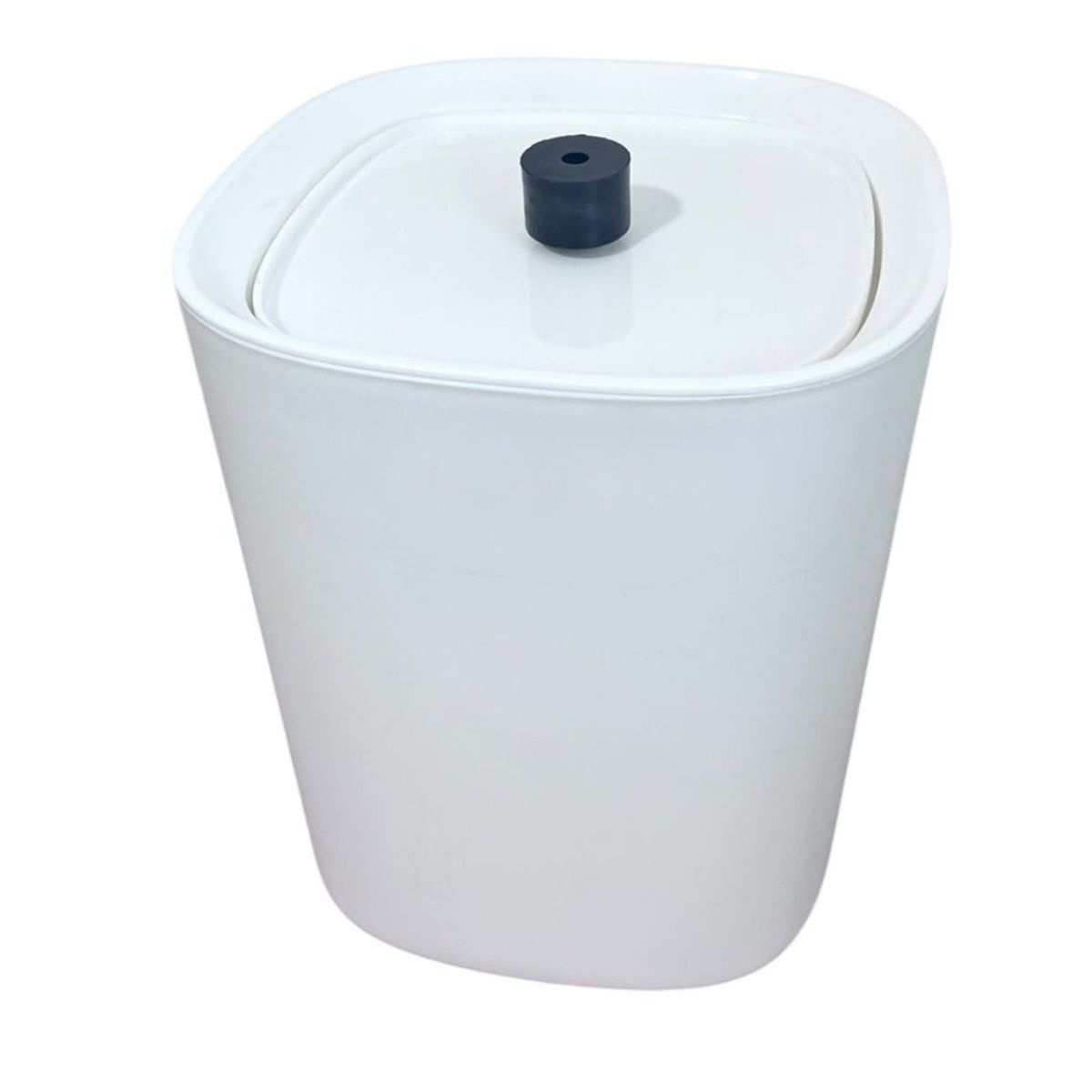 OEM - Basurero Papelero Plástico Baño Tapa Vaivén Deco