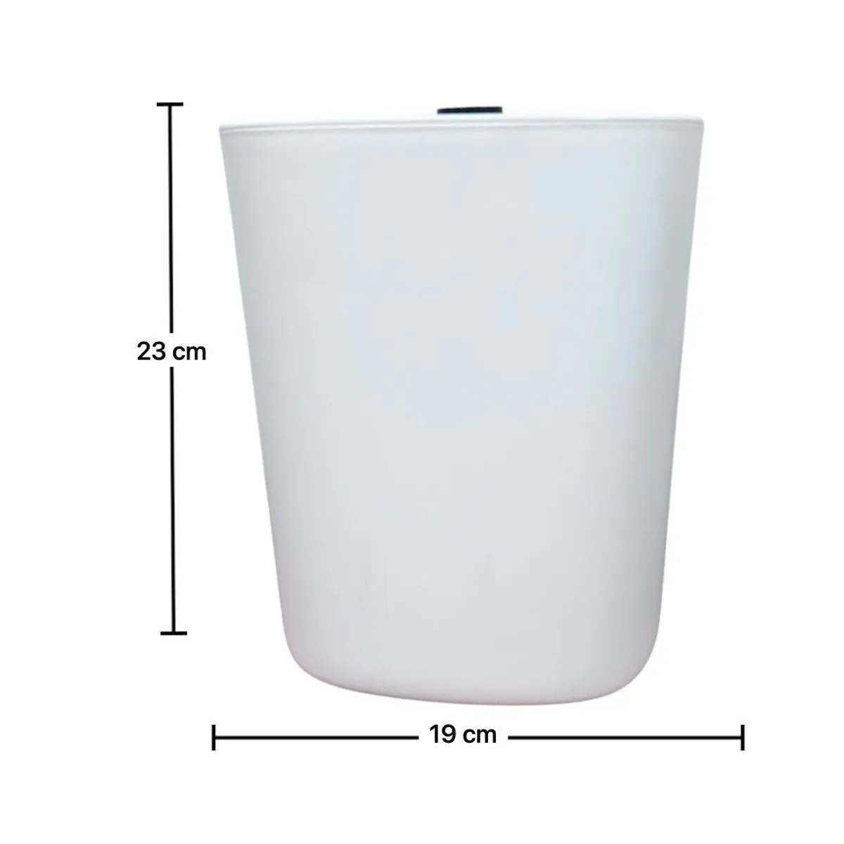 OEM - Basurero Papelero Plástico Baño Tapa Vaivén Deco