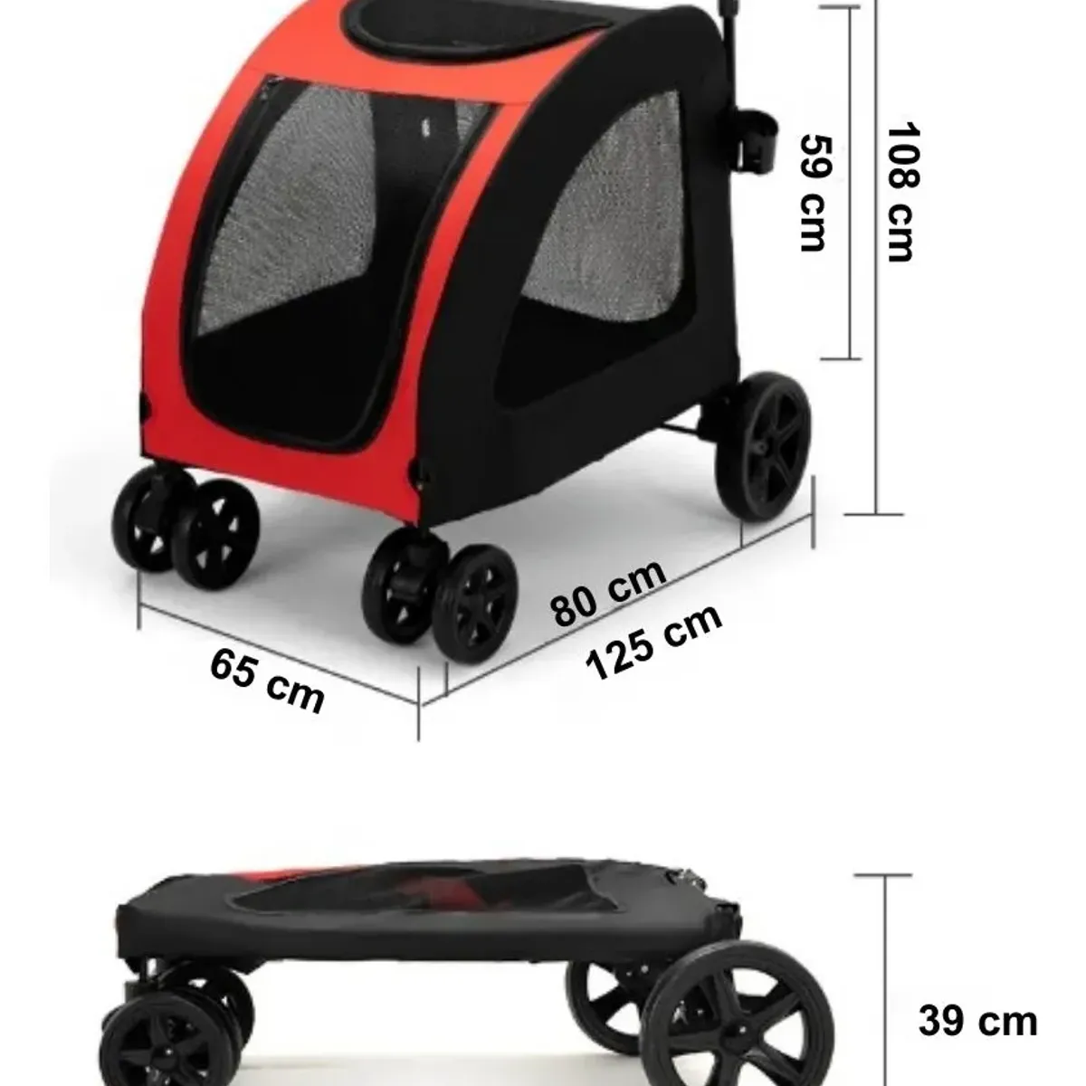 HOOPET - Coche Transportador de Mascotas
