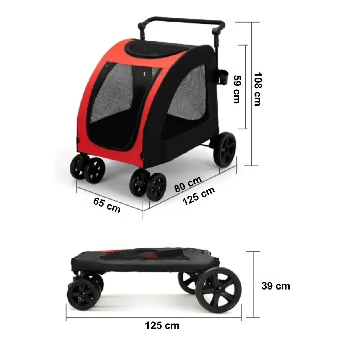 HOOPET - Coche Transportador de Mascotas