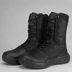 COMANDOS TACTICOS - Botas Tácticas Livianas Caña Alta Cierre Lateral Resistentes Seguridad Outdoor