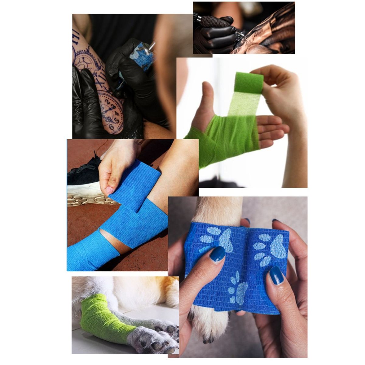 MUNDO MAGIA - Pack X12 Cinta Para Vendaje Venda Coban Deporte 75cm X45m