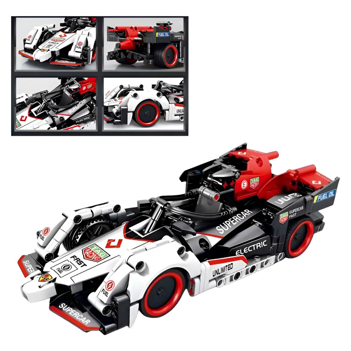 GENERICO - Juguete Auto Carreras Armable Kit Bloques Construcción F1 468 Piezas