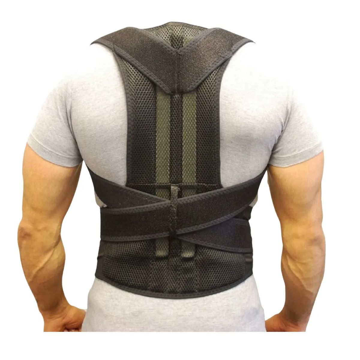 GENERICO - Corrector De Postura Lumbar Ajustable Soporte Comodo Talla XXL