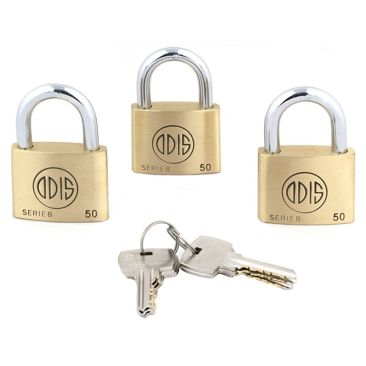 ODIS - Candado Odis B50 X3 50mm Llaves Iguales  Serie B