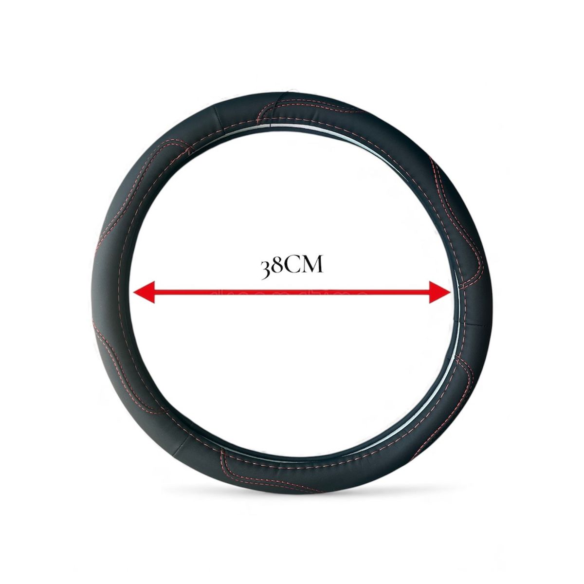 GENERICO - Forro Cubre Volante De Autos Eco Cuero Alta Calidad 38cm