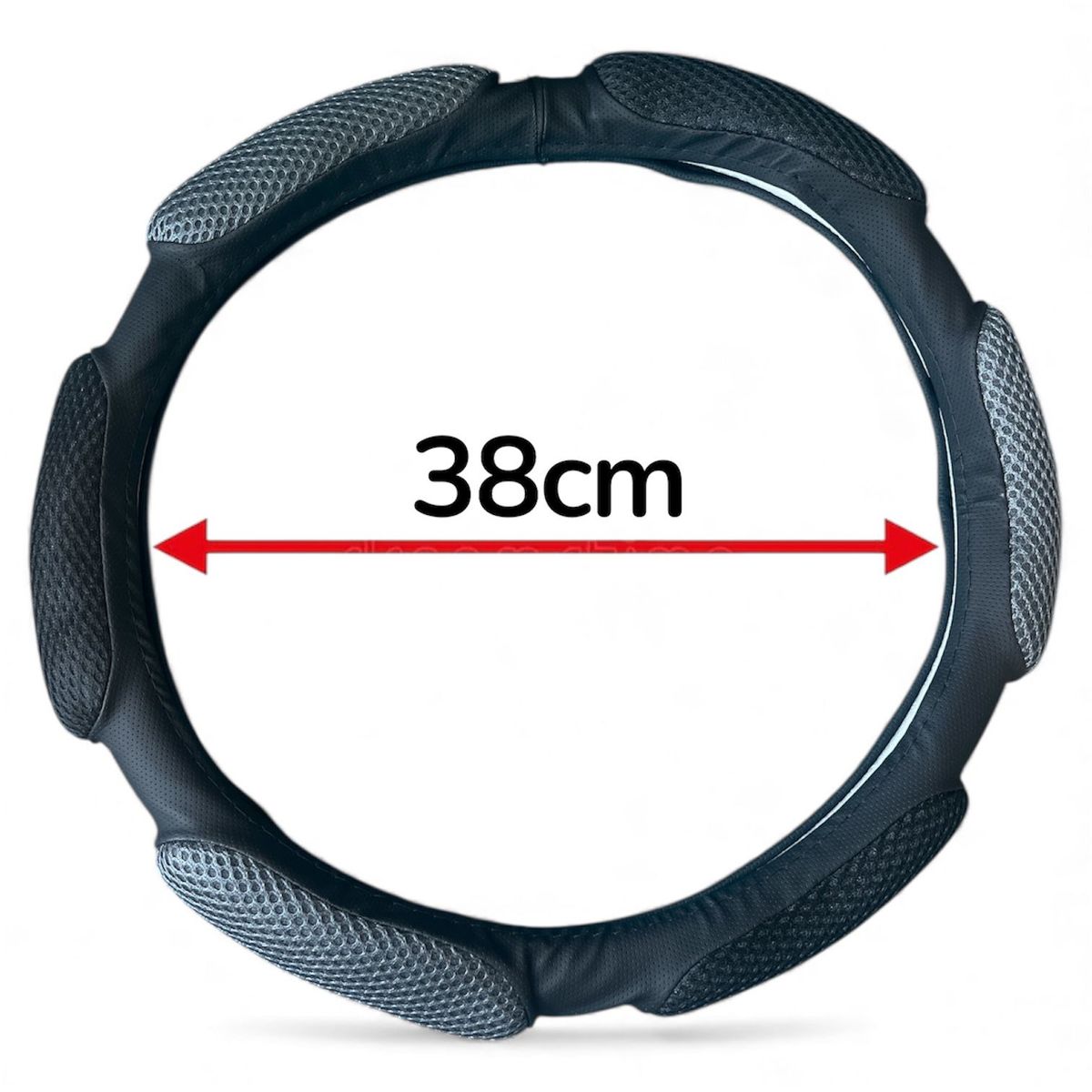 GENERICO - Forro Cubre Volante De Auto Eco Cuero Malla Espuma 38cm