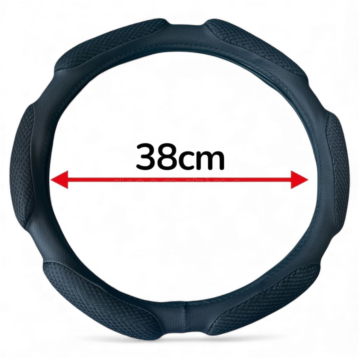 GENERICO - Forro Cubre Volante De Auto Eco Cuero Malla Espuma 38cm