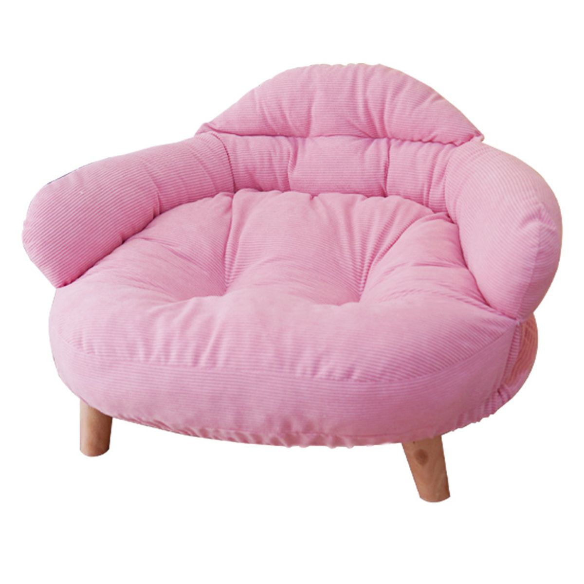 HOOPET - Cama Para Mascotas Estilo Sillón Talla L - ROSADO