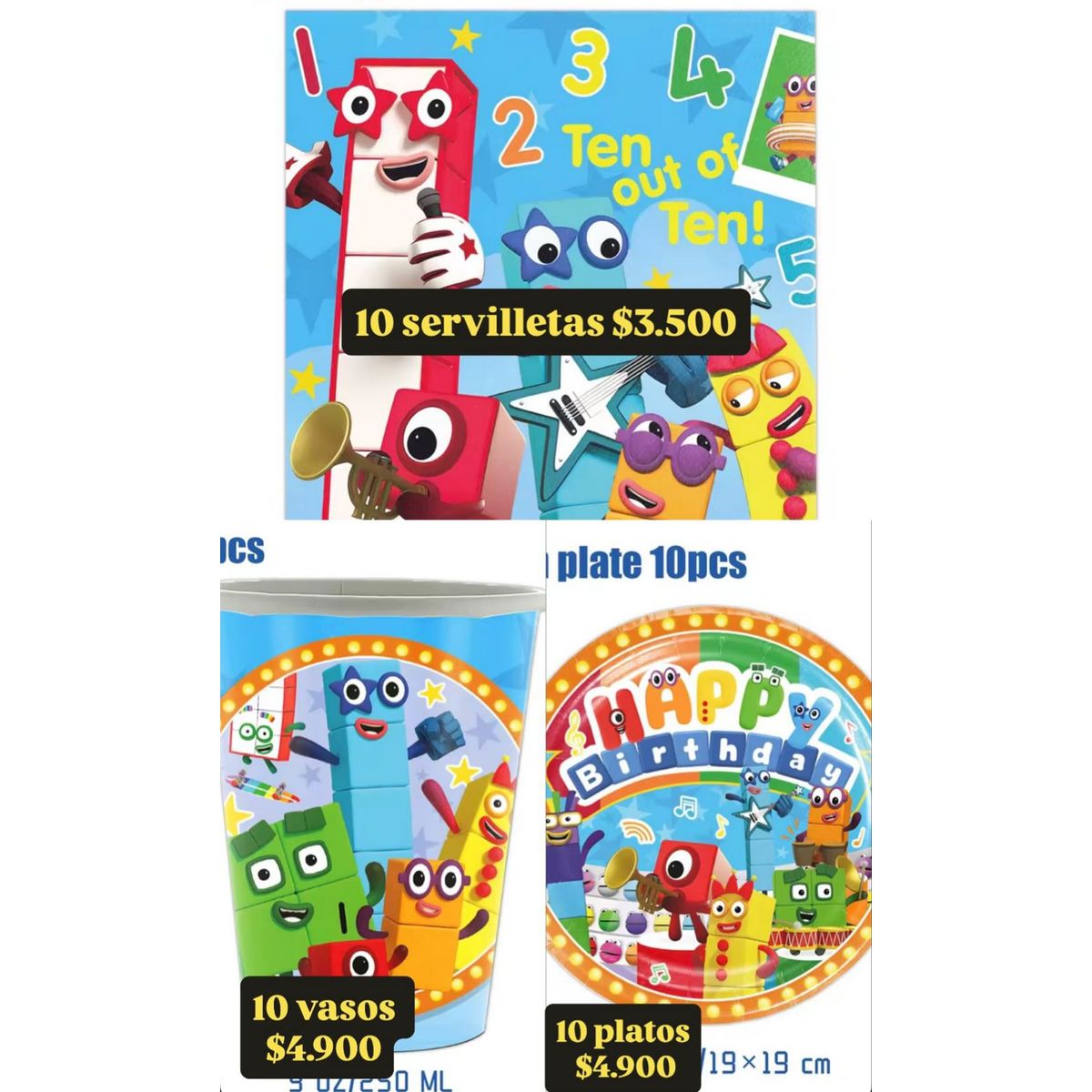 GENERICO - Pack Cumpleaños number block