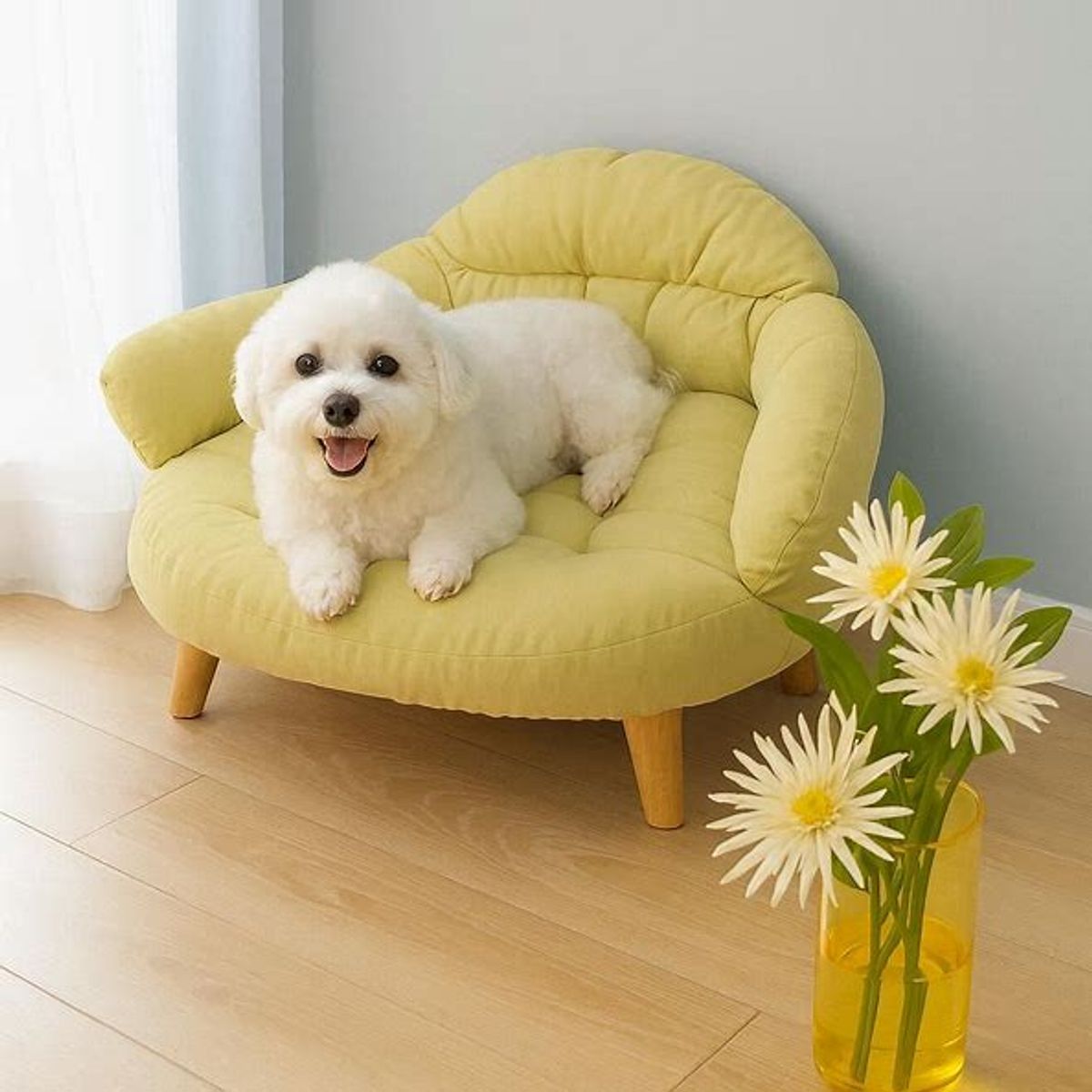 HOOPET - Cama Para Mascotas Estilo Sillón Talla L - VERDE