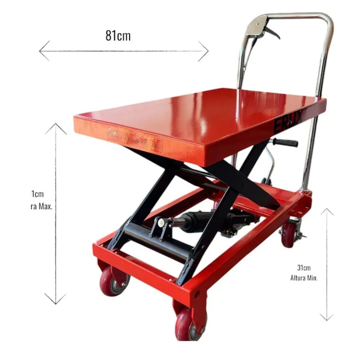 ALTERNATIVE - Mesa De Levante Hidráulica 500kg - Lic Japonesa Profesional