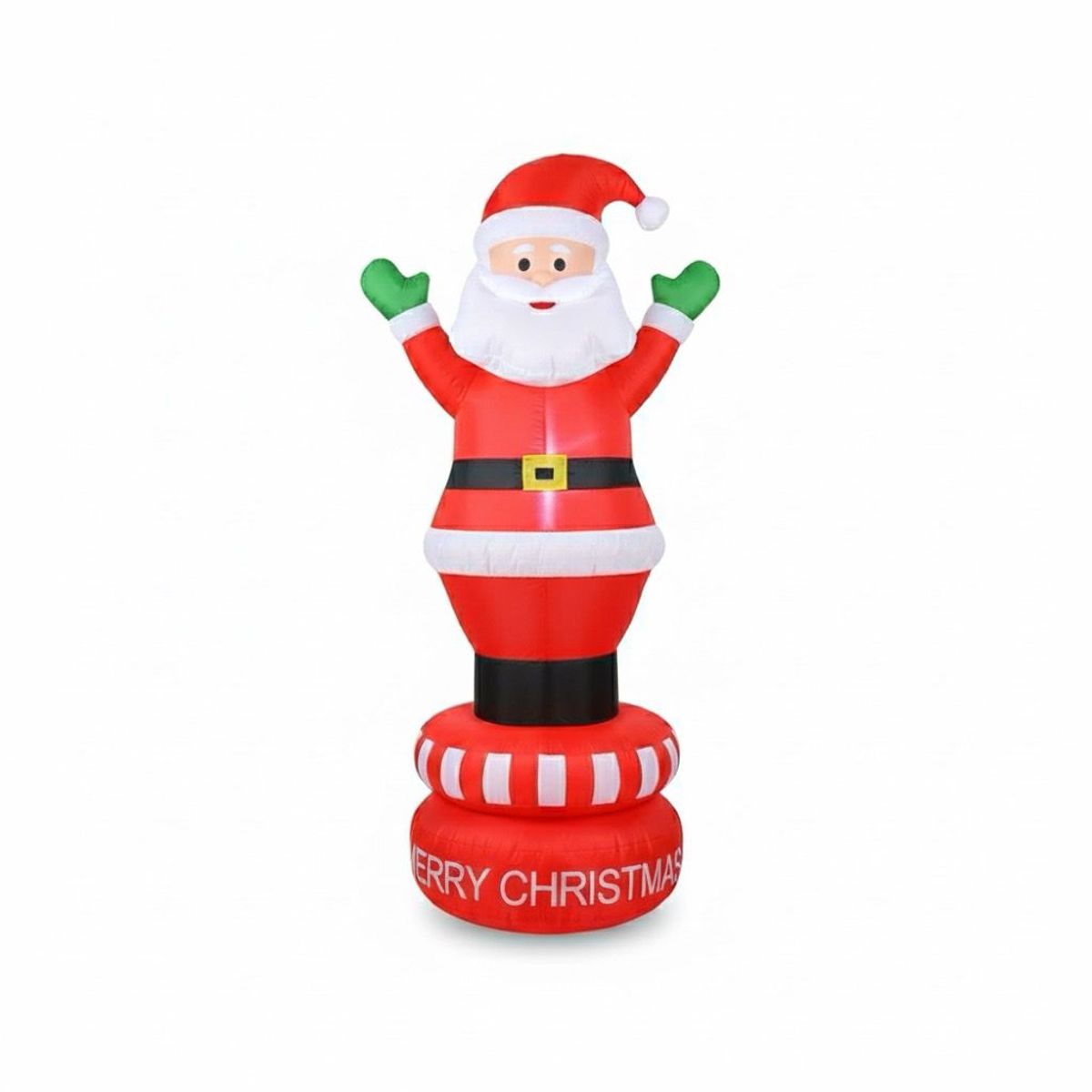 GENERICO - Santa Claus Inflable 180 Cm Led Decoración Viejito Pascuero Blanco