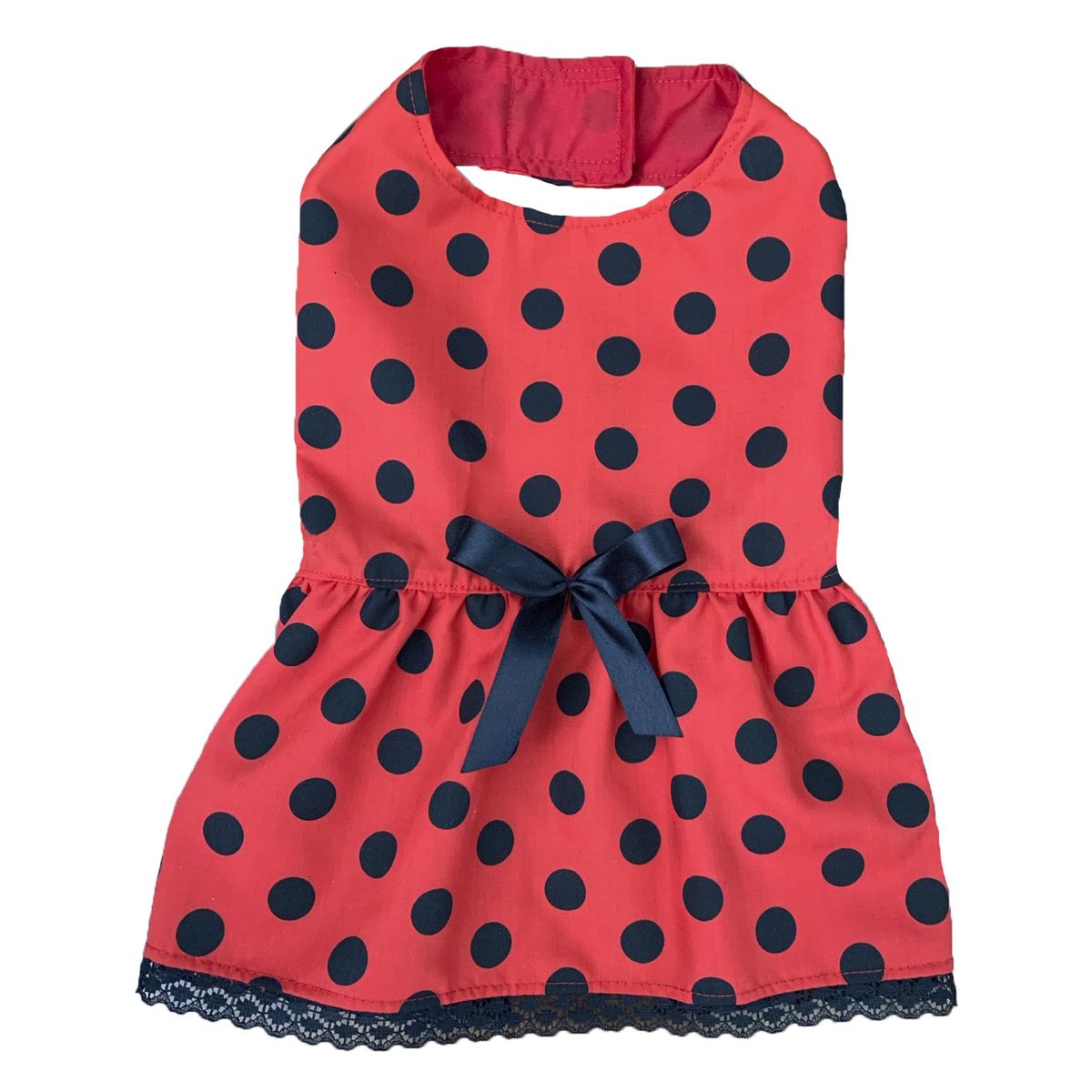 MASCOTACHIC - Vestido Rojo Lunares talla S