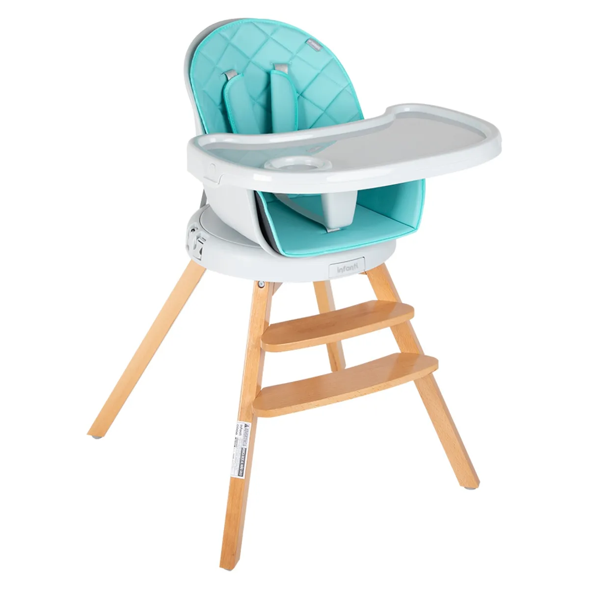 INFANTI - Silla de Comer Alta 360 Turquesa Infanti