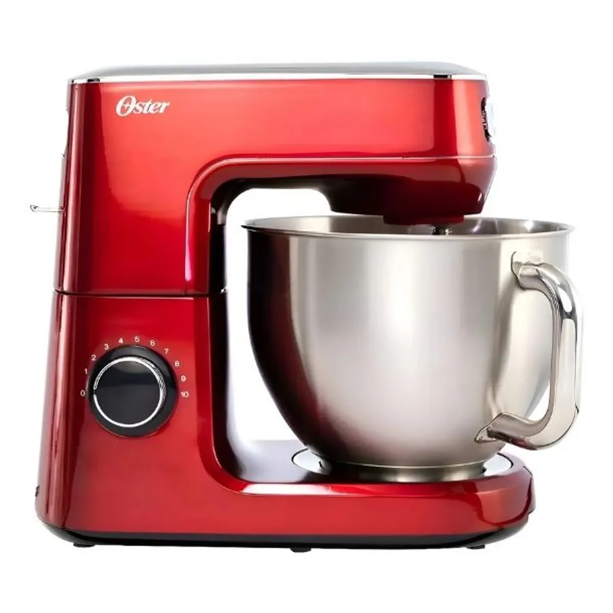 OSTER - Batidora planetaria Oster® FPSTSMPL3R Rojo con 10 velocidades 5.2 Litros Batidora De Pedestal
