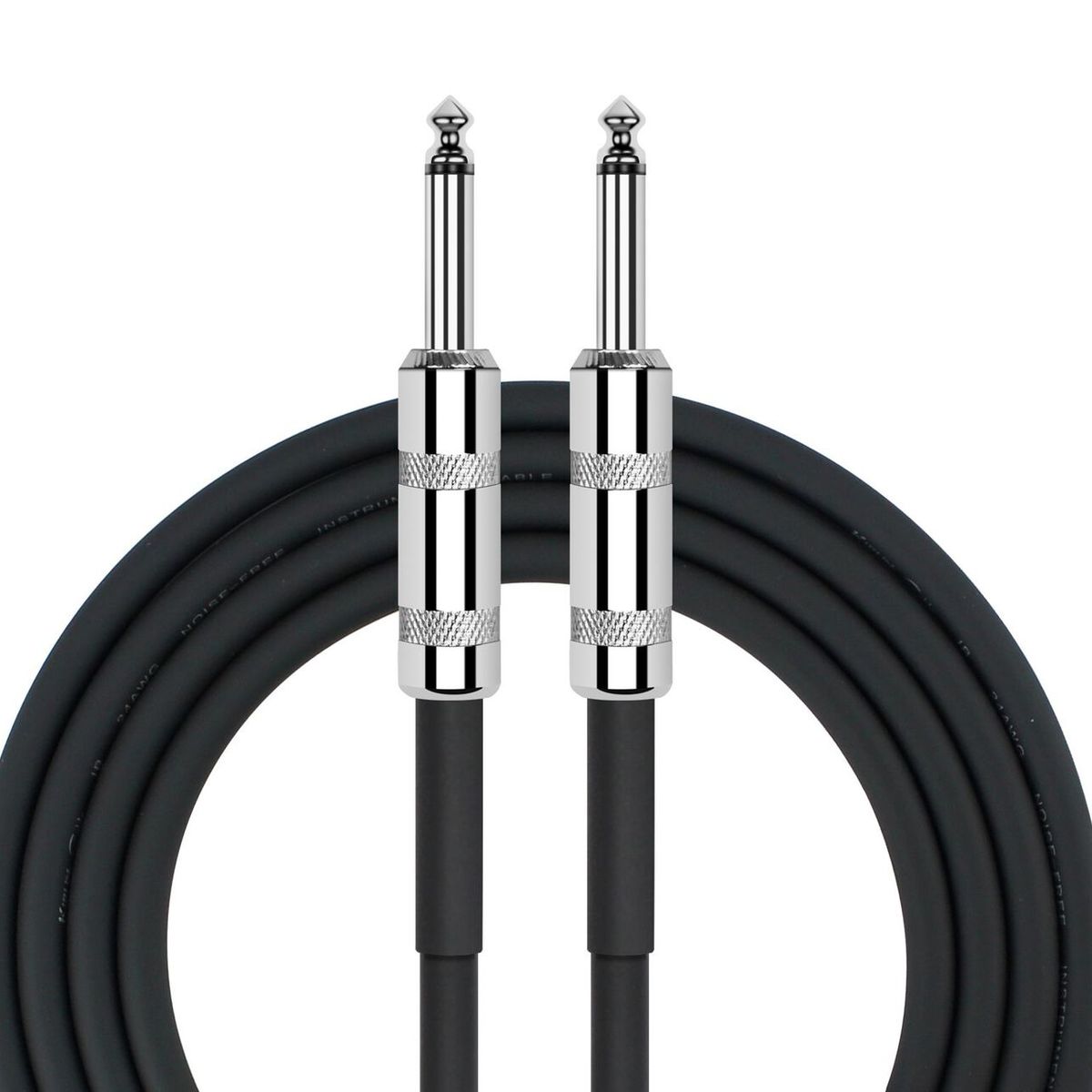 GENERICO - Cable Instrumento Guitarra o Bajo 6 Metros Plug