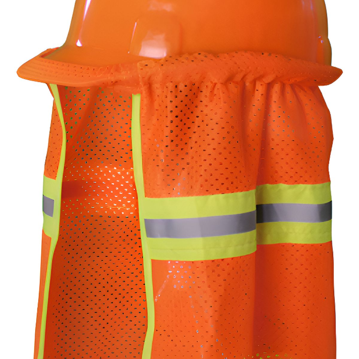 RFX - 10 Pz Cubre Nuca Elastico Naranja Con Reflejante