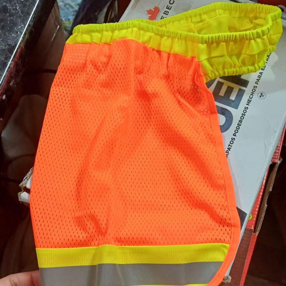 RFX - 10 Pz Cubre Nuca Elastico Naranja Con Reflejante