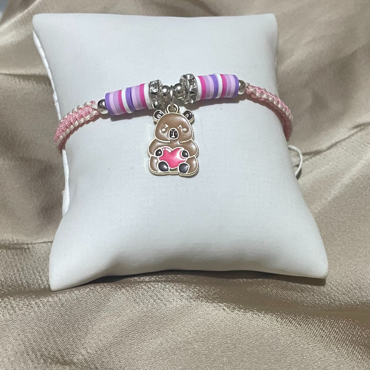 GENERICO - Pulsera Capibara Sweet Pink