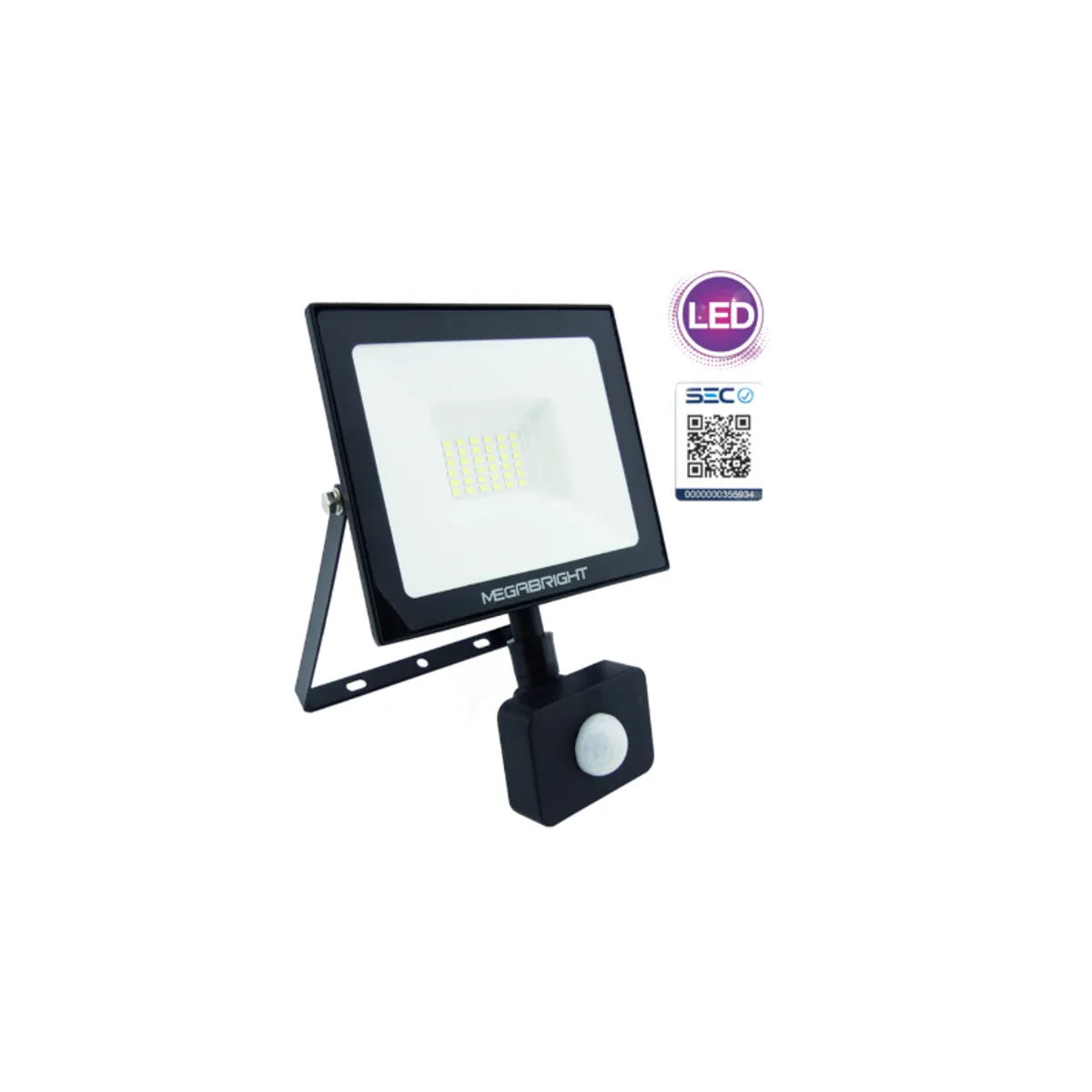 MEGABRIGHT - Foco Proyector Led 30w Megabright CON SENSOR DE MOVIMIENTO