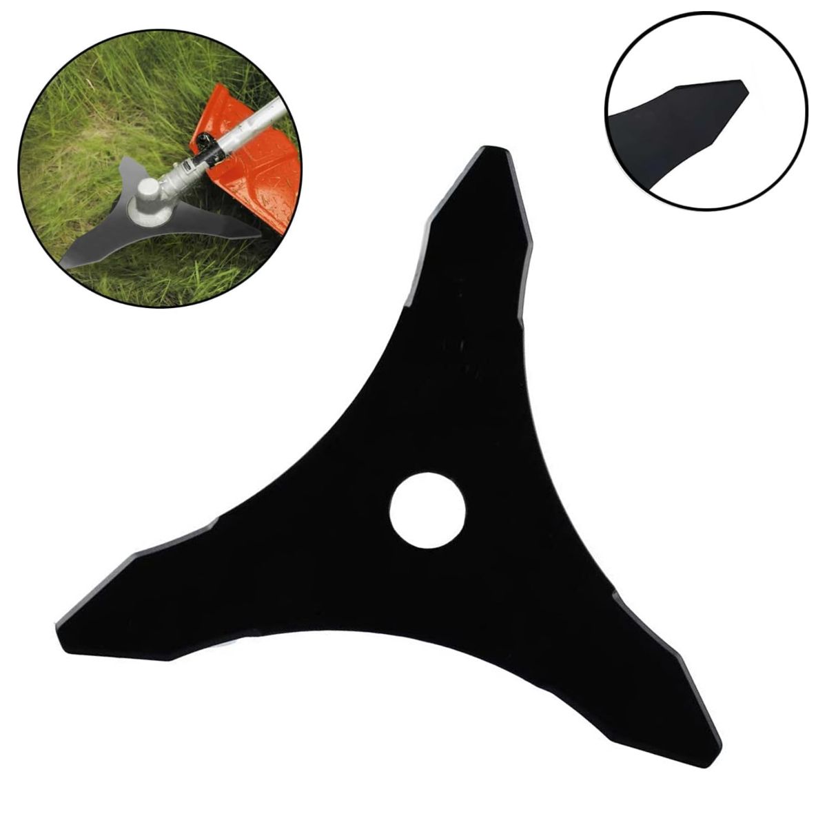 KINDA NICE - Genérico Cuchilla De 3 Hojas Puntas Para Desbrozadora