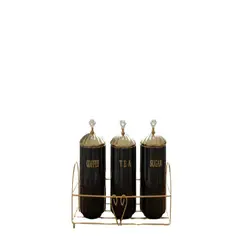 GENERICO - Pack de 3 recipientes hermeticos Negro