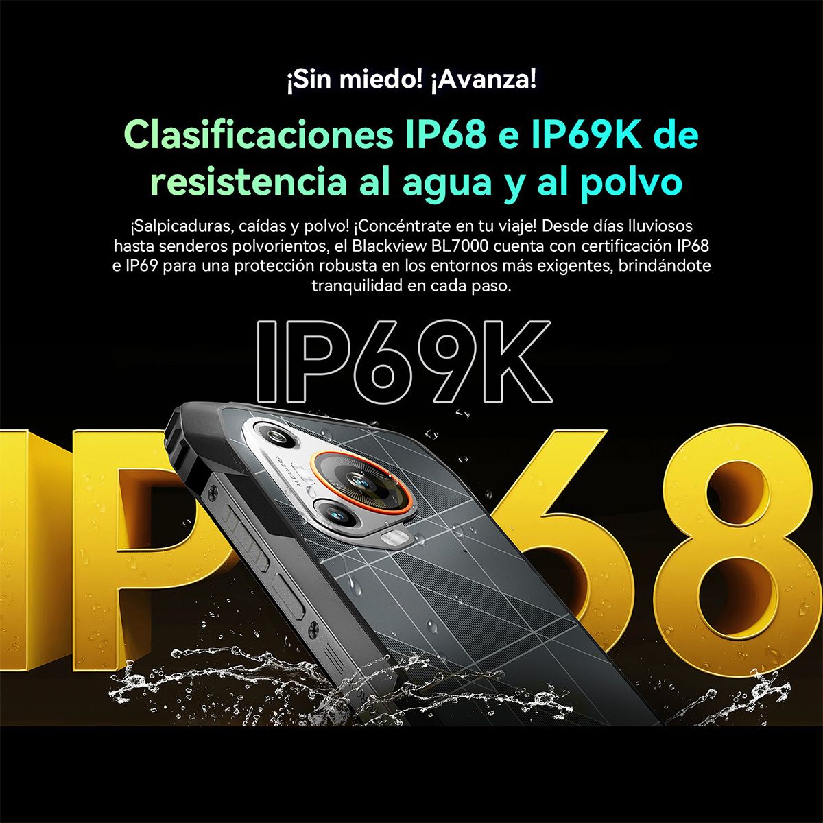 BLACKVIEW - Blackview BL7000 5G Celular 24GB+256GB Android15-orange