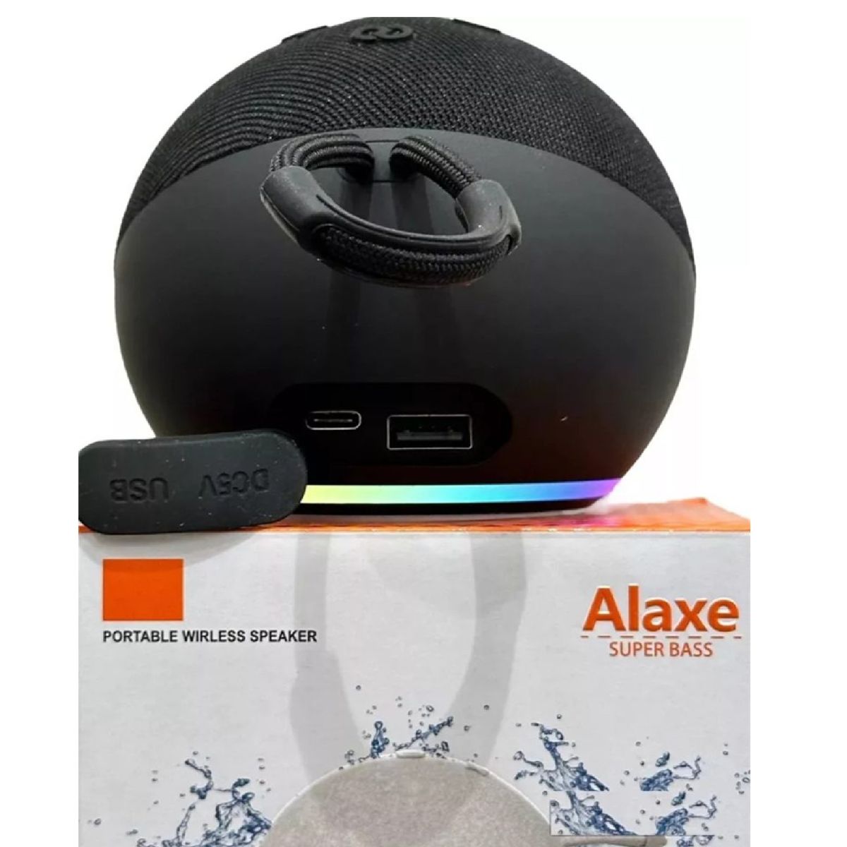 GENERICO - Parlante Portátil  Alaxe Super Bass Negro