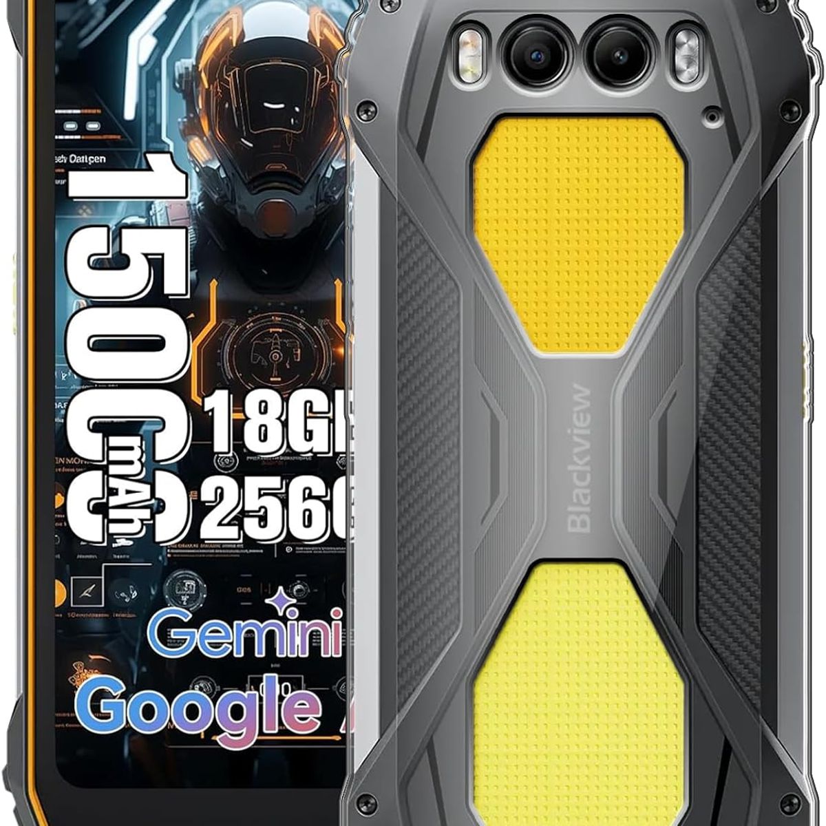 BLACKVIEW - Blackview BV7300 Celular 18GB+256GB 15000mAh-orange