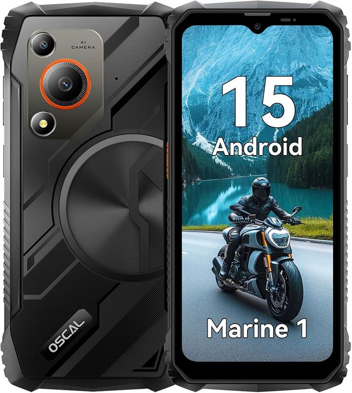 MARINE 1 Celular 12GB+128GB Android15-black