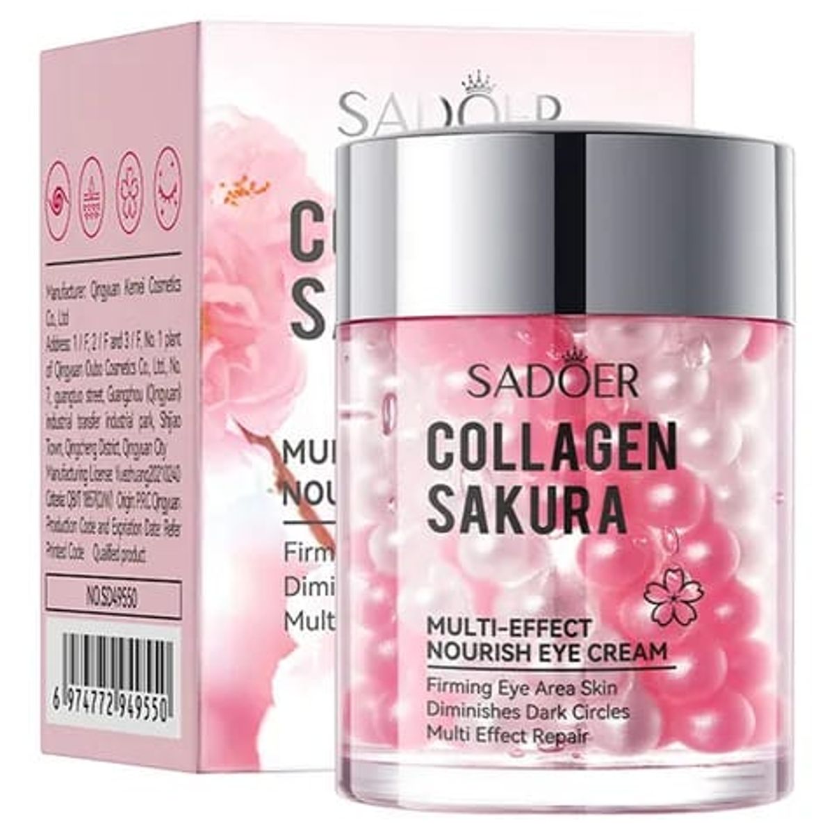 GENERICO - Crema Contorno de Ojos Collagen Sakura Reafirma y Disminuye Ojeras Multiefecto