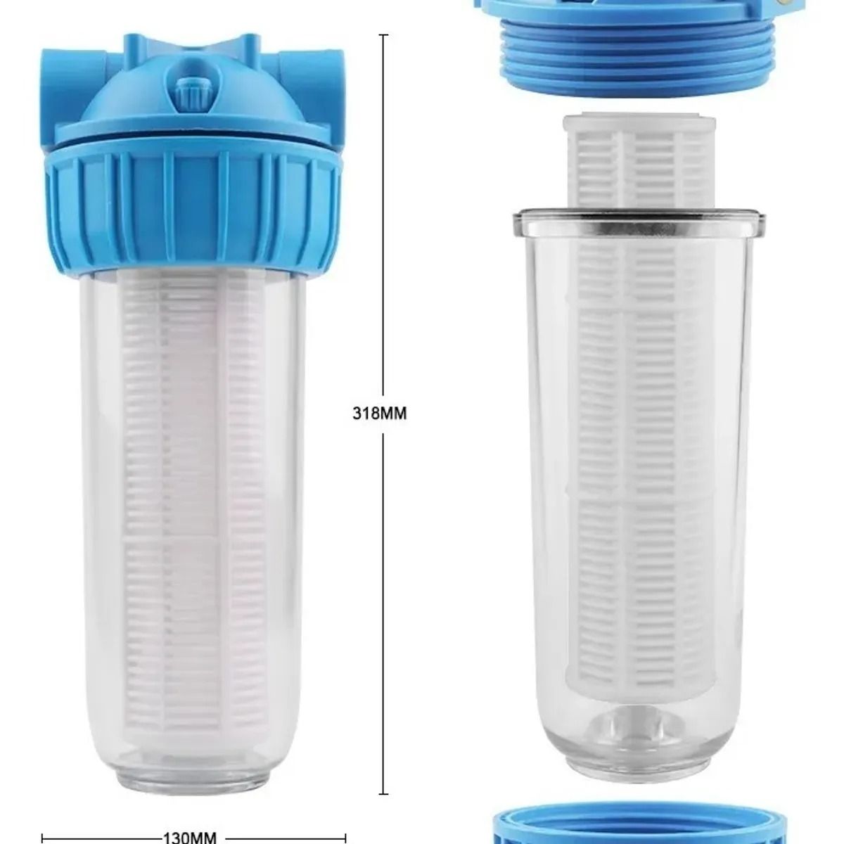 GENERICO - Filtro Para Agua Contenedor+filtro Malla Lavable 1 Pulgada
