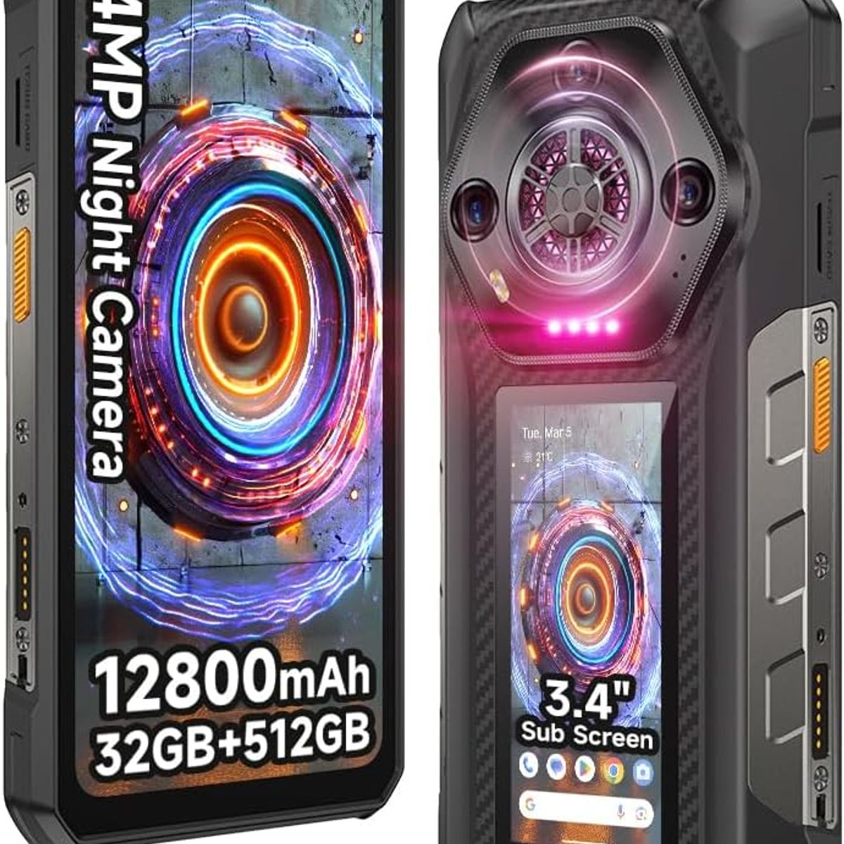 ULEFONE - Ulefone Armor 30 Pro 5G Celular 32GB+512GB 12800mAh-black