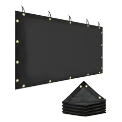 NEBLISUR - Toldo Rectangular 4x6M Sombra Cubierta Terraza Jardin Terraza Lona De Malla Tasa De Sombreado 95%