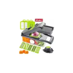 GENERICO - Picador Cortador Verduras Frutas Rallador Alimentos 14 En 1
