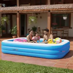 LINE - Piscina Inflable Rectangular 305X183X60cm Color Azul