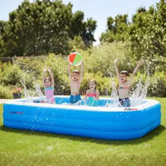 LINE - Piscina Inflable Rectangular 305X183X60cm Color Azul