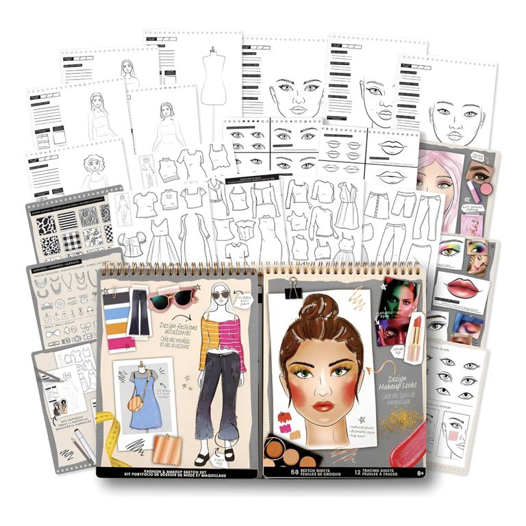 Libreta Cuaderno Para Disenar Rostro Y Ropa Agua