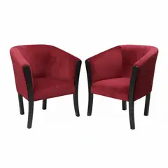 MUEBLES NEW - SITIALES AMERICANO ROJO FELPA